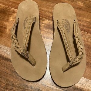 Rainbow Braided Sandals